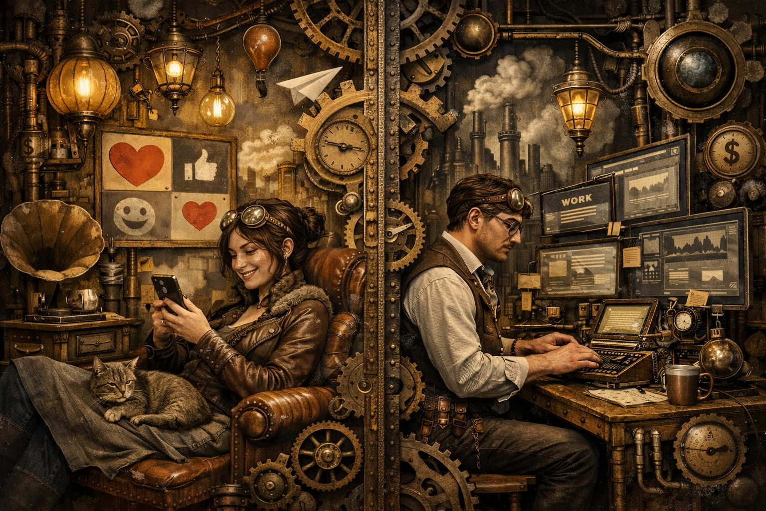 Two Minds on Social Media